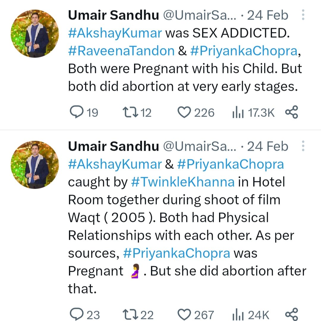 PuneAkkians's tweet photo. 2 min of silence for the media who takes a@ndu @UmairSandu's tweet seriously and writes articles 😂 
#Akshaykumar #Fake #FakeNews #FakeArticle @akshaykumar 
Shame @BollywoodKiNews https://t.co/bw0Lg4kvIg