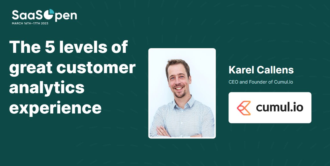 Luzmo (@luzmo_official) on Twitter photo The number 1 complaint about present-day reporting and analytics in SaaS products?
Bad user experience. 😖
Next Thursday, March 16th, our CEO and Founder Karel Callens will take the stage at <a href="/saasopennyc/">SaaSOpen NYC</a>, and share how you can stay ahead of the curve 👉 hubs.ly/Q01GbS7W0 The number 1 complaint about present-day reporting and analytics in SaaS products?
Bad user experience. 😖
Next Thursday, March 16th, our CEO and Founder Karel Callens will take the stage at <a href="/saasopennyc/">SaaSOpen NYC</a>, and share how you can stay ahead of the curve 👉 hubs.ly/Q01GbS7W0