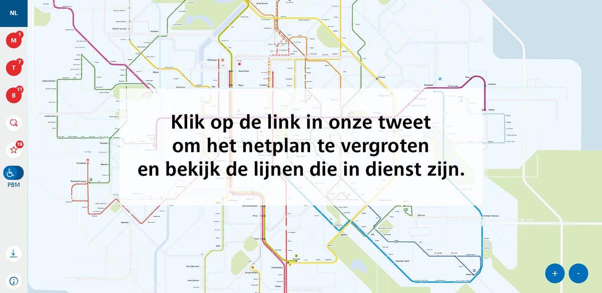 STIBMIVB on Twitter "Een overzicht van de lijnen die vandaag rijden. Klik op de link om ze in