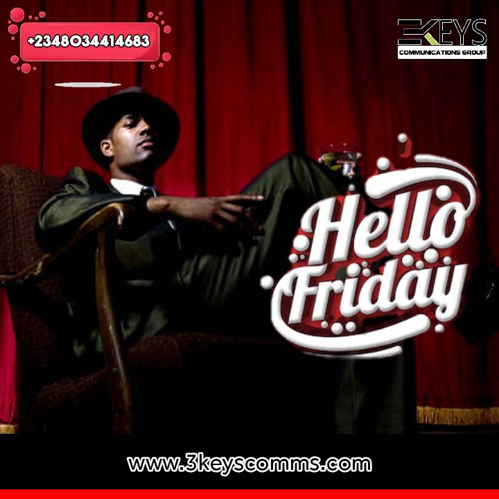 3keyscomms2's tweet photo. We can relax, it's Friday!

Chill and take a moment to unwind this weekend.

#3keyscomms #3keysgeng #businesspeople #businessinilupeju #work #advertising #worklifebalance #branding #guerrillamarketing #product #smallbusiness #promotions #naija #product #startups #women #men https://t.co/2N1p0Xyw5V
