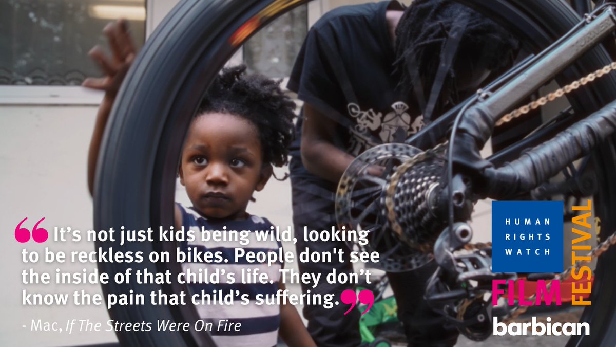 Alice Russell's slick & powerful documentary explores how London youth reclaim space, challenge the knife crime epidemic & create community through a local bike program. Watch at #HRWFFLDN on 19/3 @barbicancentre + streaming across the UK + IRL 20/3- 26/3 bit.ly/3I7KTAQ