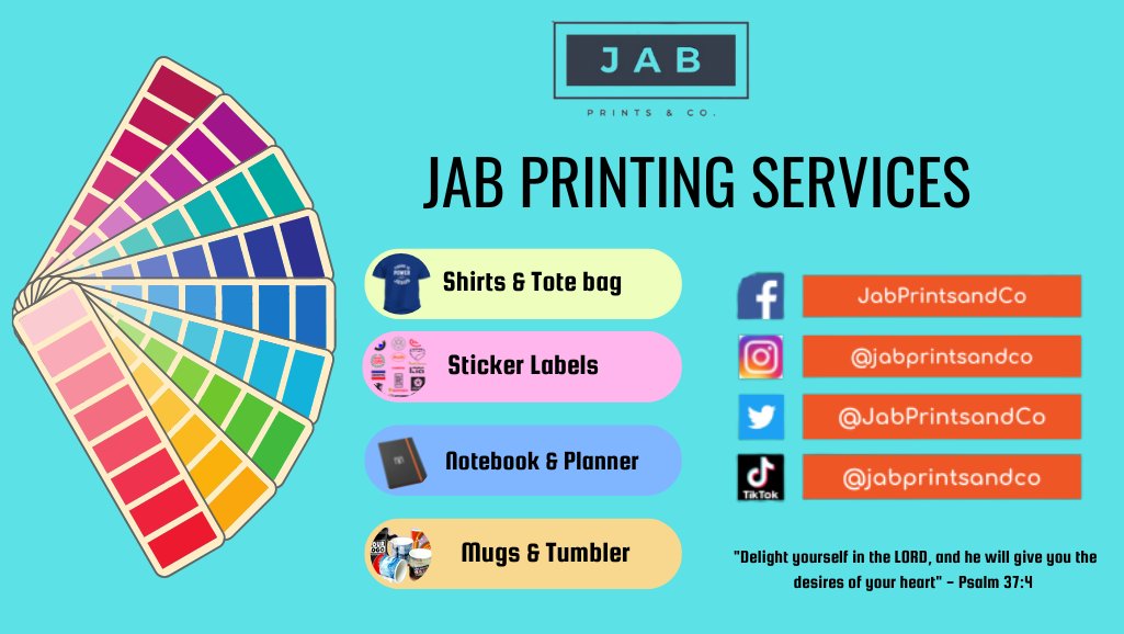 JabPrintsandCo's tweet photo. We have some exciting news to share! Our printing business is thrilled to announce that we will now be offering a brand new service - Sticker Labels! 🎉
#printingbusiness
#jabprintsandco
#supportlocalbusiness
#stickerlabel
#souvenirsandgiveaways https://t.co/qCZhIA3Fjn