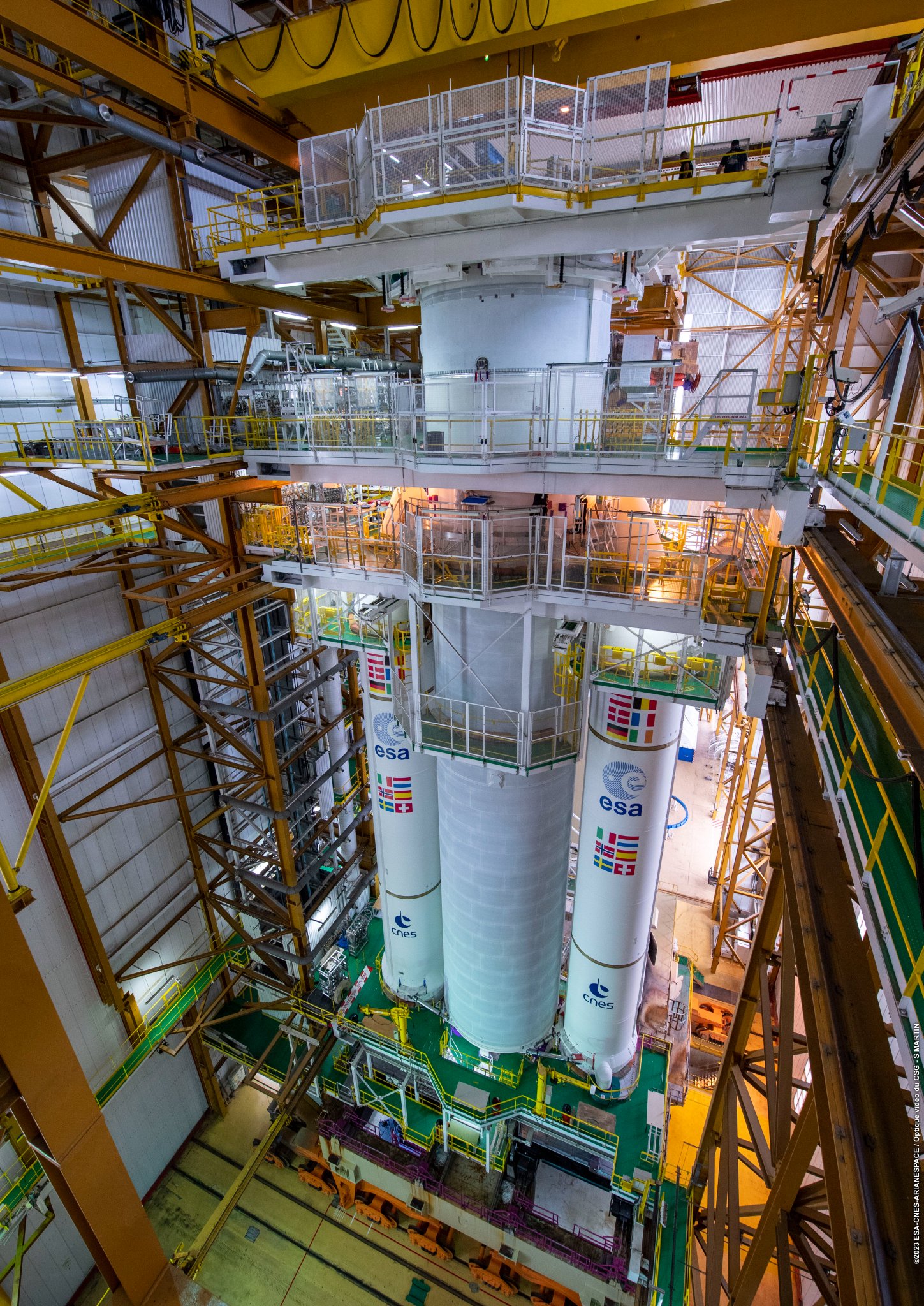 ESA on Twitter "📷 With the addition of its upper stage, the Ariane5 