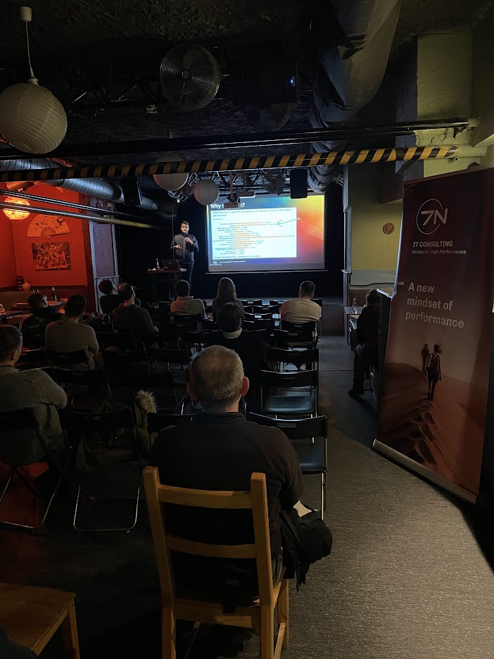 ServerlessWroc's tweet photo. Fantastic talks from @barnski_pl &amp; @pzubkiewicz !
Delicious pizza and drinks, thanks to @7NPoland 
Thank you for coming!
It is a pleasure to be back! 
#ServerlessWroclaw #Serverless https://t.co/82vzzecP7X