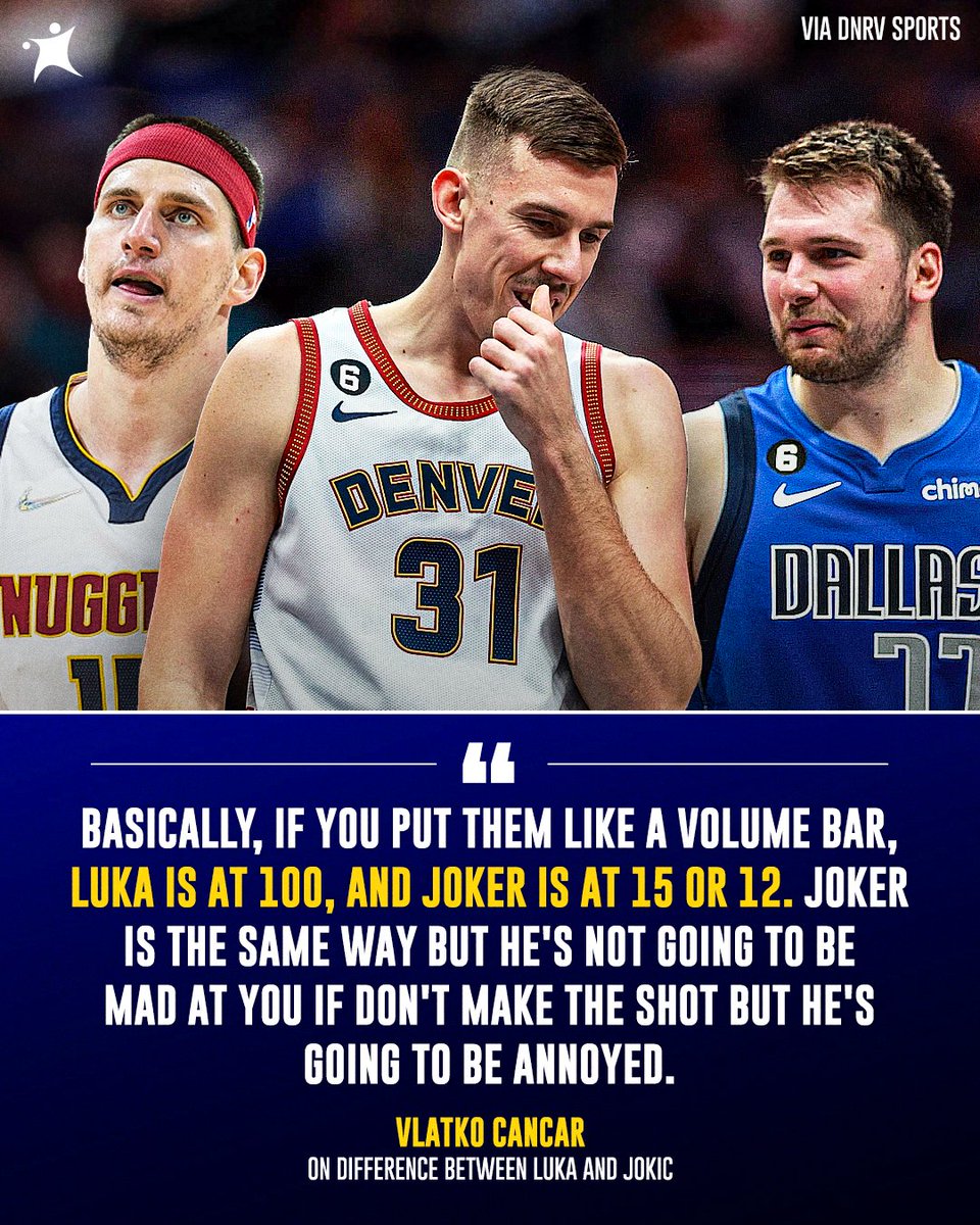 Vlatko Cancar names the difference between Luka Doncic and Nikola