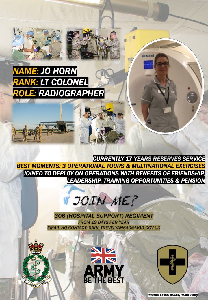 Happy Friday! As a final reminder that it was #InternationalWomensDay this week, we are introducing some of our phenomenal female personnel.

Meet Lt Col Jo Horn: a Radiographer and current Squadron Commander.

Read more below about why she loves the #ArmyReserves ⬇️