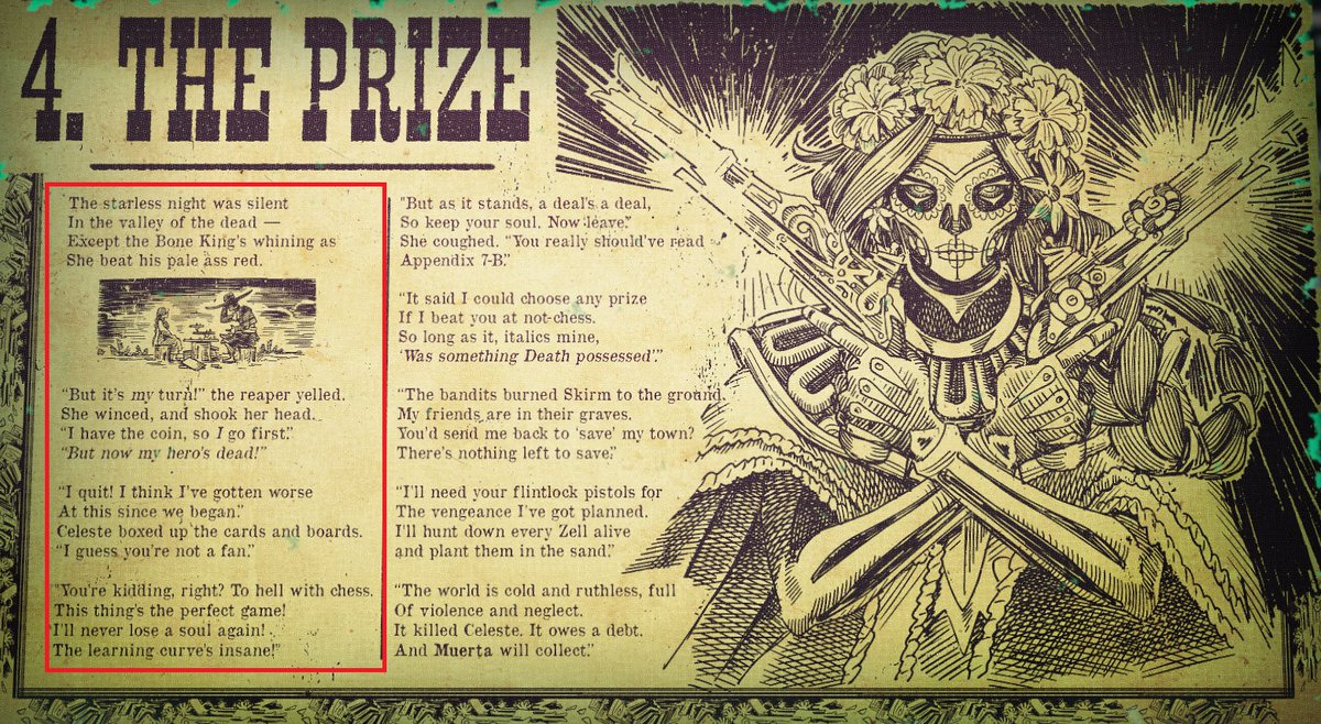 Artifact_Fire's tweet photo. #Muerta playing #Artifact against Death in the artwork revealed with the new update. Maybe hints for what's to come? https://t.co/aI98jX7KNI