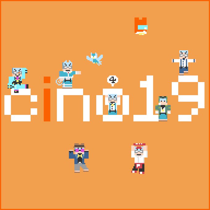 というわけで 今年の周年絵はマイクラIDシリーズなのです 