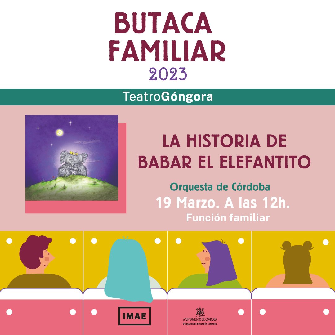IMAECordoba's tweet photo. 👧🏻👦🏻¿Buscas planes de domingo en familia? 🎭 Ven al #teatro para que los más pequeños de la casa se diviertan aprendiendo. 
🎟 Aquí te dejamos la programación especial de #ButacaFamiliar: https://t.co/yG8HXpQc51
@Cordoba_Educa #TeatroenFamilia #teatro https://t.co/hQLqcjRHTo