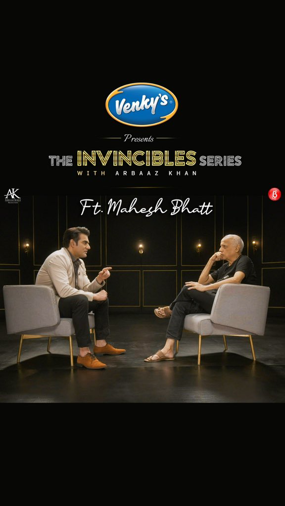 From a troubled childhood to becoming a renowned filmmaker, watch me in conversation with Bhatt Sahab on 'The Invincibles Series with Arbaaz Khan'. Watch full episode here - bit.ly/TheInvincibles… @MaheshNBhatt @venkyschicken #MaheshBhattOnInvincibles