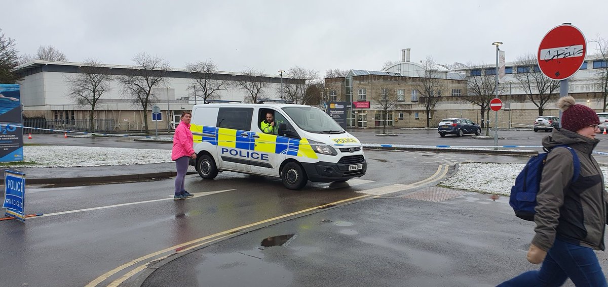 pittvillerider's tweet photo. Leisure at Cheltenham looks like it's a crime scene, no swim day 10th March.. https://t.co/Yl2A2407z9