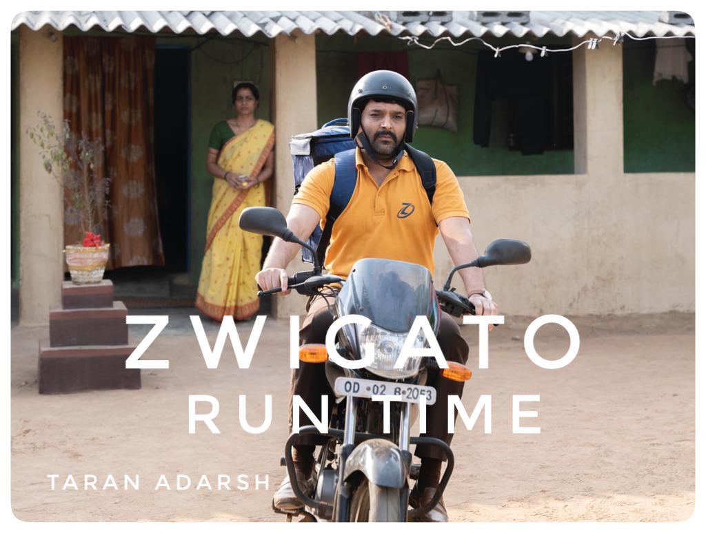 #Xclusiv... ‘ZWIGATO’ RUN TIME... #Zwigato certified 'U' by #CBFC on 21 Nov 2022. Duration: 105.47 min:sec [1 hour, 45 min, 47 sec]. #India

⭐ Theatrical release date: 17 March 2023.

#KapilSharma #ShahanaGoswami #ApplauseEntertainment #NanditaDas
