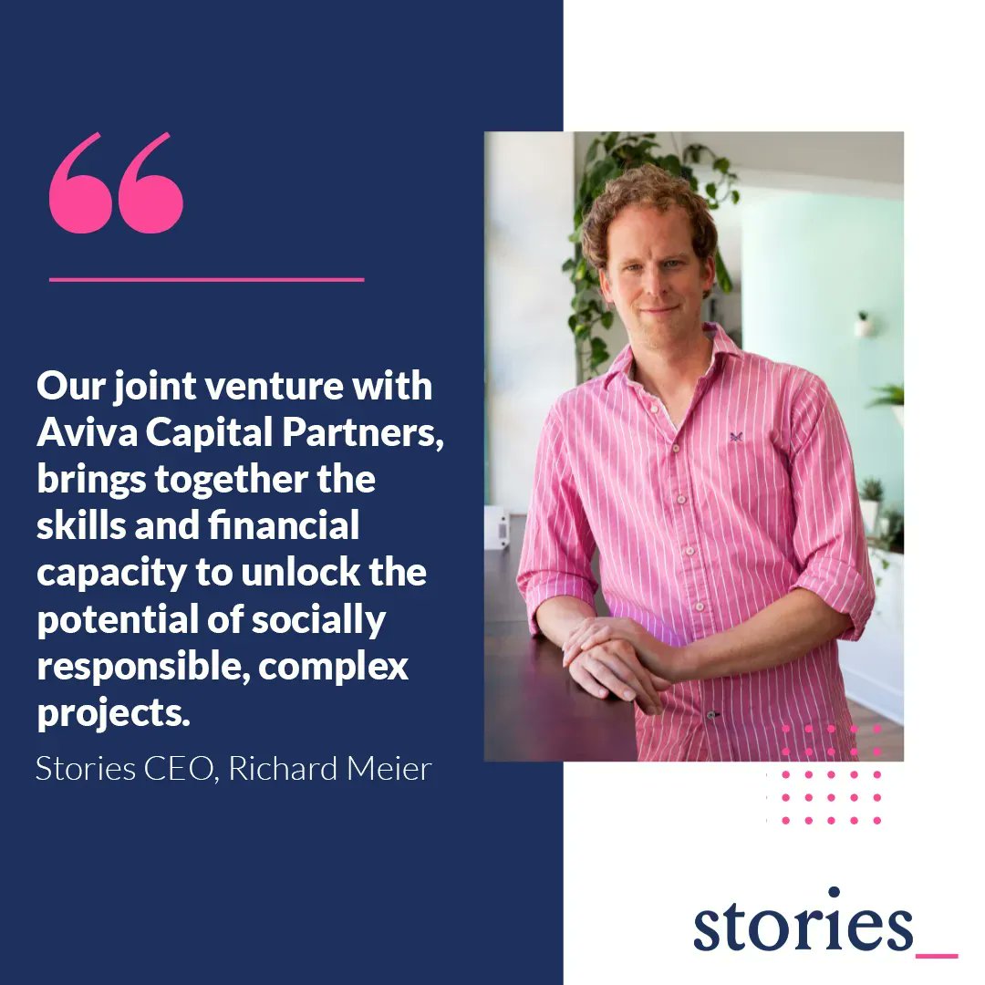 stories_dev's tweet image. Our joint venture with @avivaplc will mean more developments with a clear social purpose can get off the ground. 

We'll be creating places that inspire stories, prioritise the people that live there and help landowners maximise their existing assets &amp;gt; buff.ly/3Fd7w4W