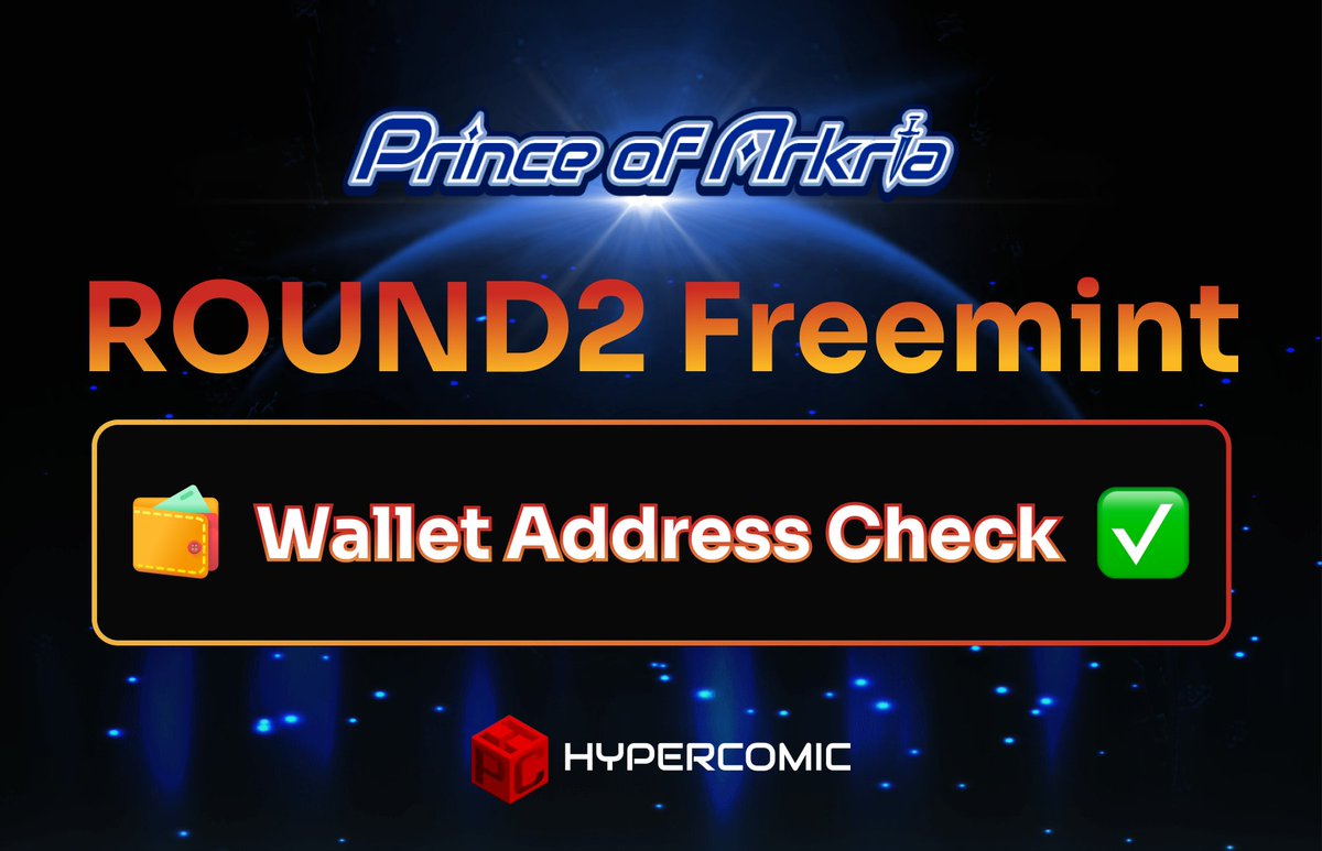 HYCO_Official's tweet image. #Round2 #Prince_Of_Arkria #FREEMINT #WALLET CHECK✅
You can now check your wallet. Please check out your #role !

⭐#Mint Date : 14th Mar, 2023 5:00 ~ (UTC+0)

🌐Wallet check Site: mint.hypercomic.io/poaRound2.html

Discord : discord.gg/HYPERCOMIC

#NFT #HYPERCOMIC #K_webtoon #POA