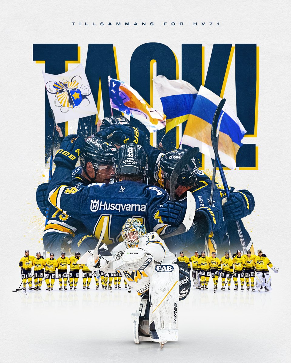 STORT TACK för allt stöd under säsongen!

Det såg mörkt ut ett tag, men vi vände och vi gjorde det tillsammans. 💙💛

#HV71