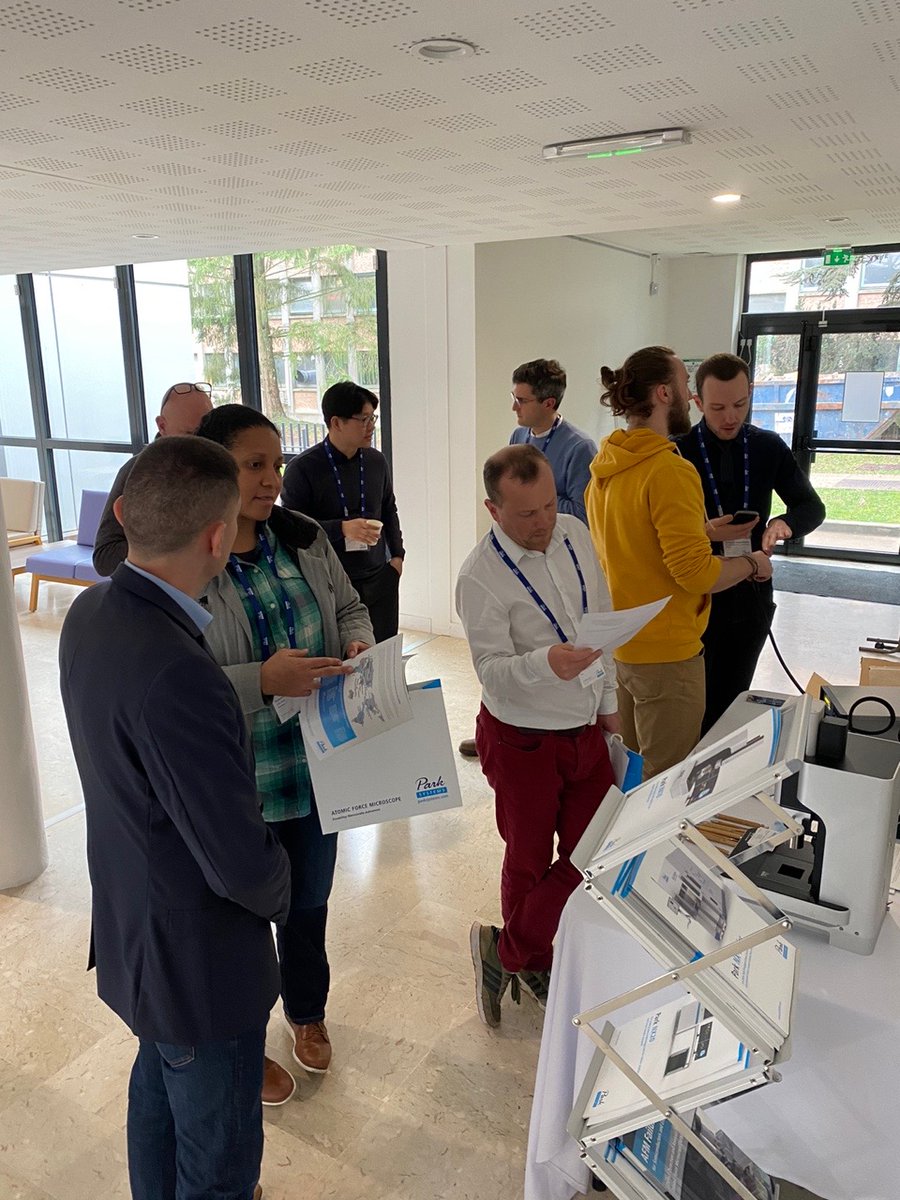 Park_Systems's tweet photo. Greetings from the #MFM Workshop at @UnivParisSaclay! Thank you to all speakers for great talks rounded up by a live demo with the new Magnetic Field Generator from @CAYLAR_SAS and Park Systems! 

More on Magnetic Force Microscopy and its application: https://t.co/OhF0f4VCw6 https://t.co/IOlqRFNDf0