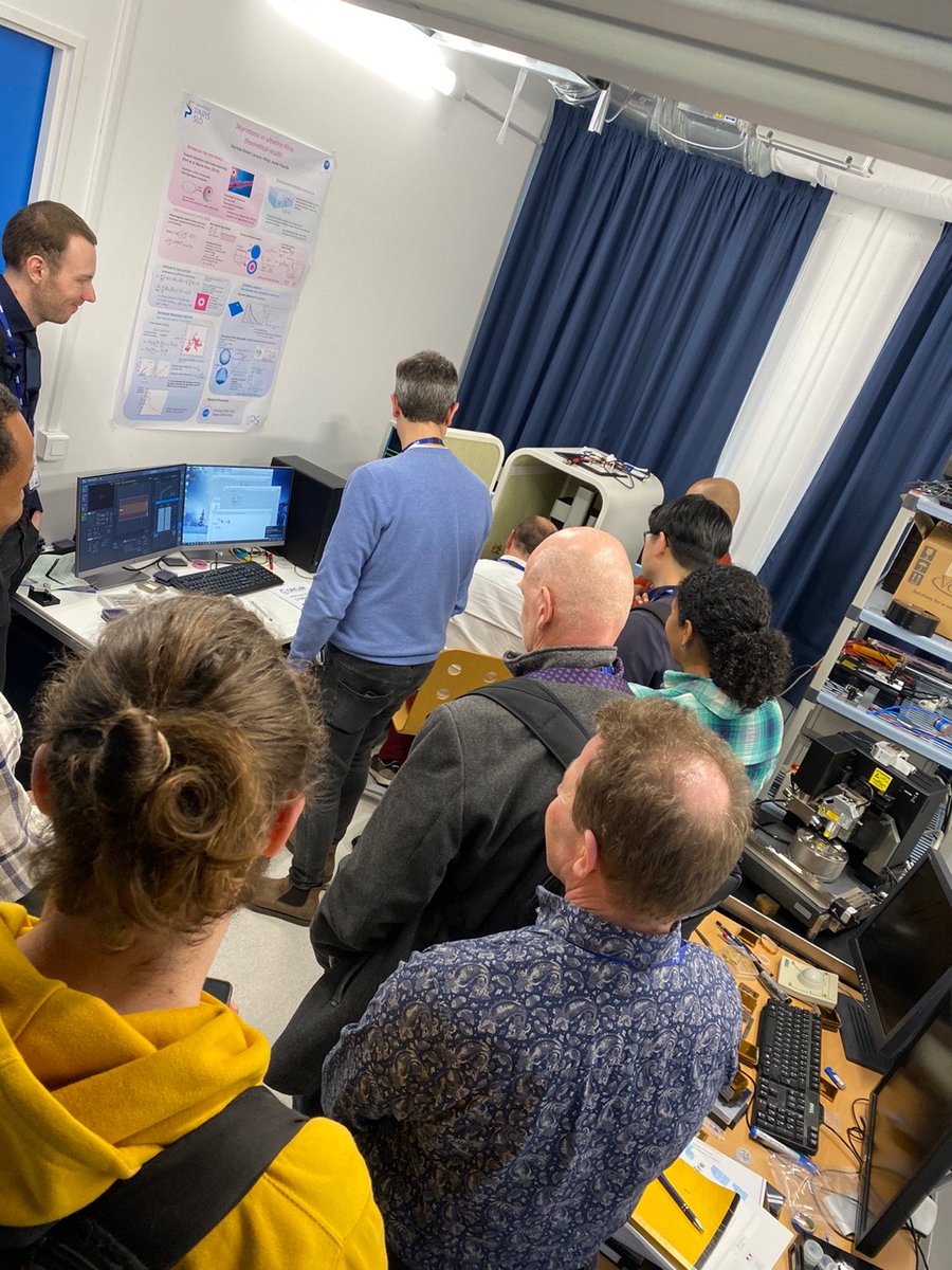 Park_Systems's tweet photo. Greetings from the #MFM Workshop at @UnivParisSaclay! Thank you to all speakers for great talks rounded up by a live demo with the new Magnetic Field Generator from @CAYLAR_SAS and Park Systems! 

More on Magnetic Force Microscopy and its application: https://t.co/OhF0f4VCw6 https://t.co/IOlqRFNDf0