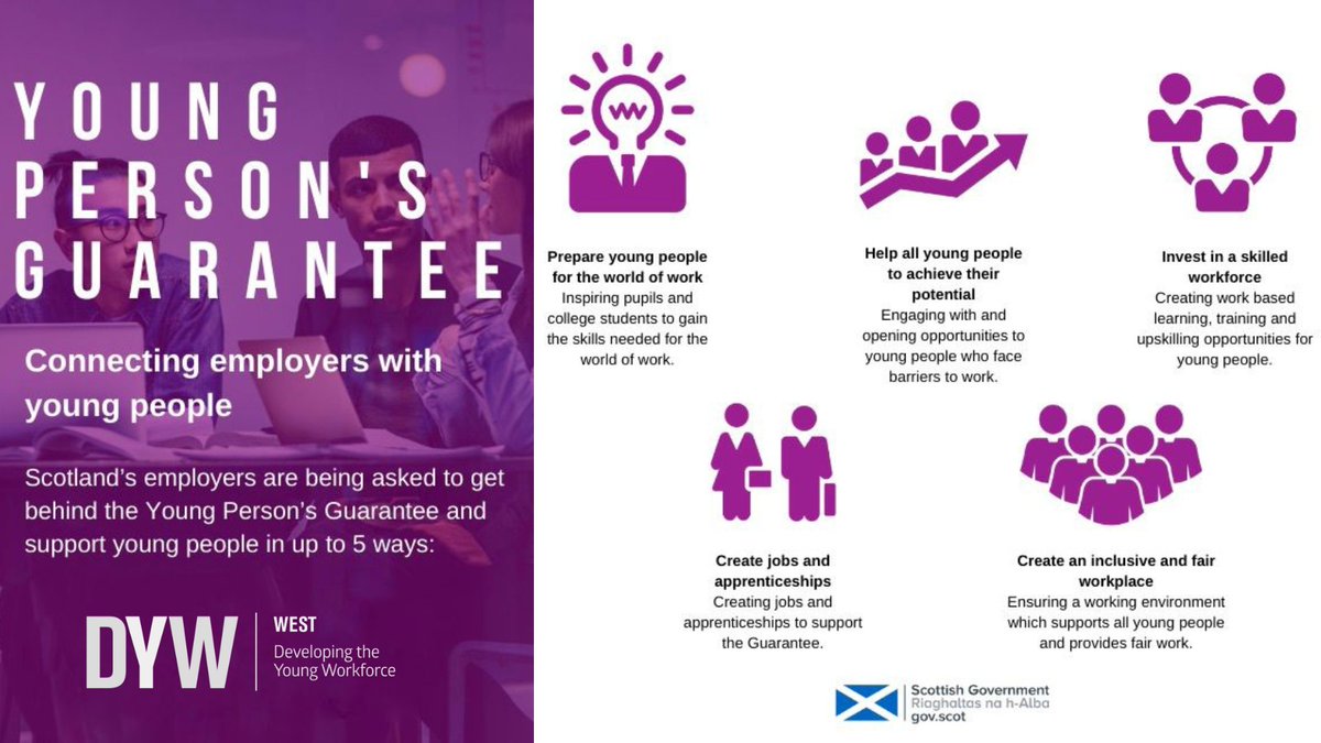 Bowman Rebecchi has been commended for their commitment to the young people of #Scotland as one of 816 employers currently signed up to the Young Person’s Guarantee.

#BowmanRebecchi | #HomeOfProperty | #DevelopingYoungWorkforce | #YoungPersonsGuarantee

ow.ly/82VW50NeiEt