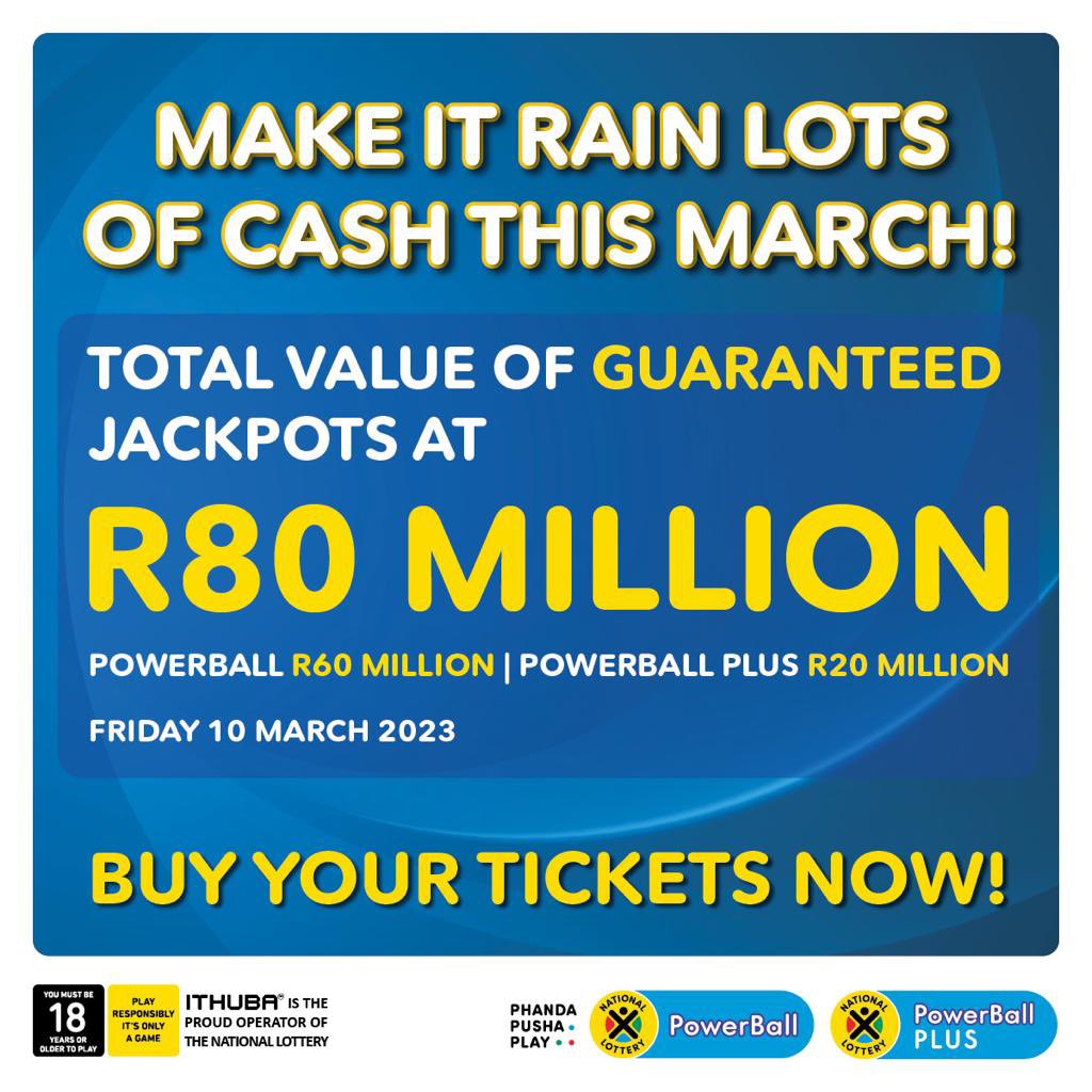 Bongeka__'s tweet photo. Besties!!!! A total value of R80 Million Powerball and Powerball Plus 🔥 @sa_lottery imagine starting 2023 with no stress o winner fela 🤌🏽  , SET FOR LIFE! Let's go BUY our tickets in-store, or via cellphone banking! PHANDA. PUSHA PLAY! #R80Million #PowerBall https://t.co/0UU6eE0eWP