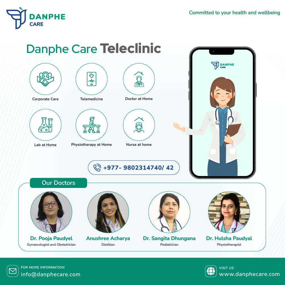 danphecare_ofcl's tweet photo. Experience Quality Healthcare from the Comfort of Your Home with Danphe Care Teleclinic!

Book an appointment now!
Call us: 9802314740 / 42
Visit us: https://t.co/NfLSAp0zfr

#DanpheCareTeleclinic #HealthcareAtYourFingertips #StaySafeStayHealthy #danhecare https://t.co/87rcUyD13E