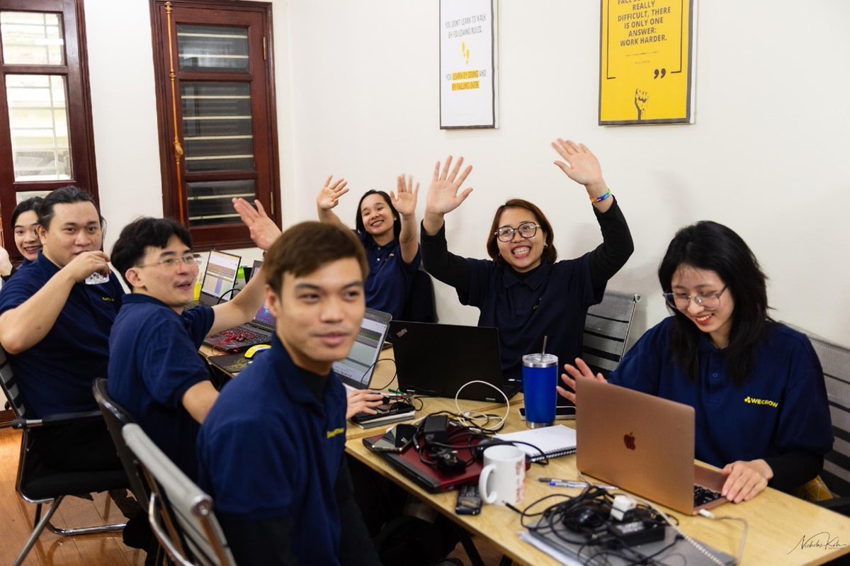 's tweet image. Last month, we had the opportunity to visit our partners in Vietnam, with our six wonderful BoDs from Hong Kong, Singapore, &amp;amp; the US. Here's a snippet from our trip to #WeGrow, a new partner, and the first social enterprise to be funded by EMpower.