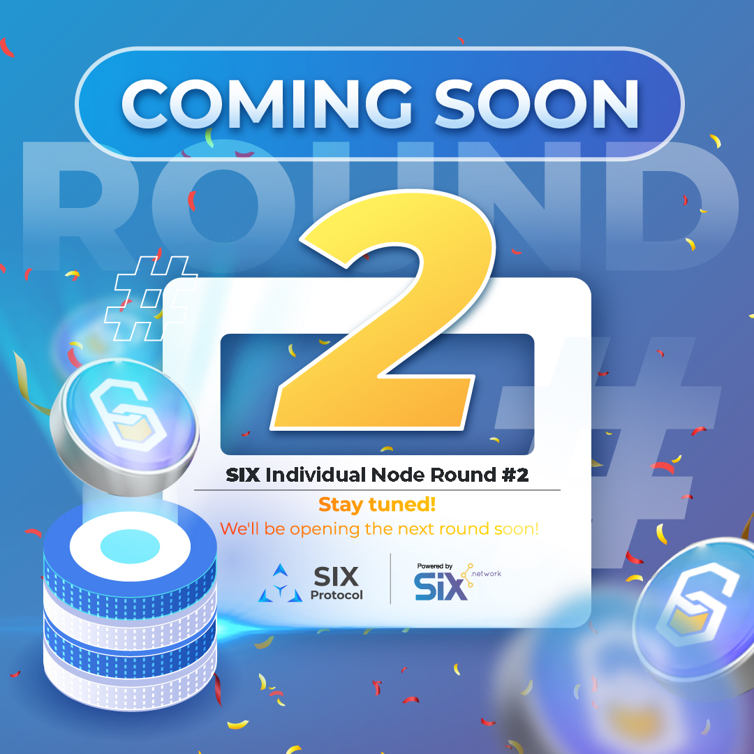 theSIXnetwork's tweet image. SIX Individual Node is full in just 6 minutes! 
.
Don&apos;t worry if you missed it, Round 2 is opening soon with 100 nodes available
.
Learn more here: bit.ly/3LcVNYe #SIXIndividualNode #SIXProtocol #SIXToken #SIXNetwork