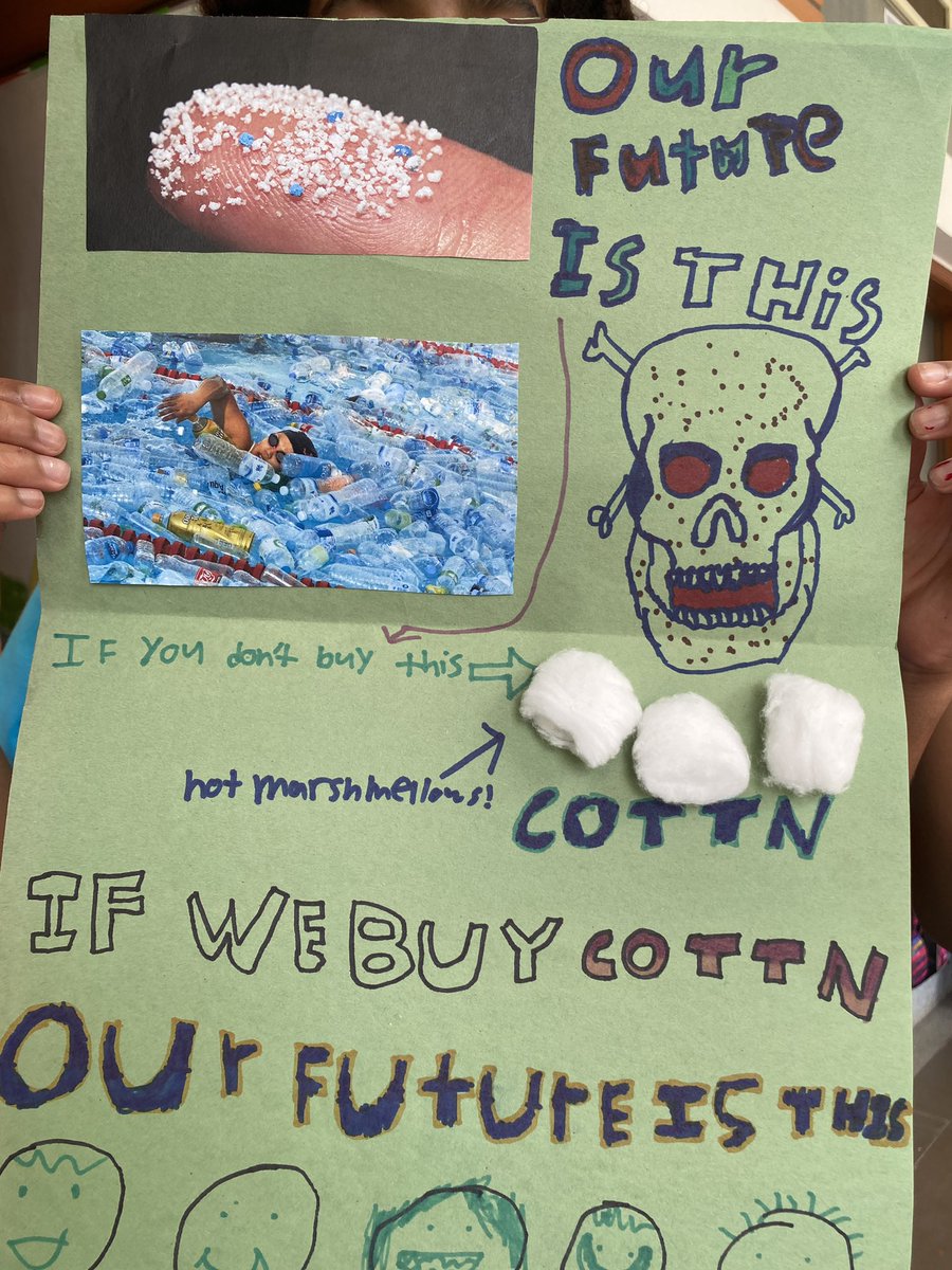 AISCElementary's tweet image. #AISCGrade5 Advocacy Team Support Cotton, end micro plastics asks you to support #cotton over #microplastics and help reduce the amount of harmful plastics in our oceans and environment. Choose natural fibers for a sustainable future! 🌎🌱#cottondoesntkill