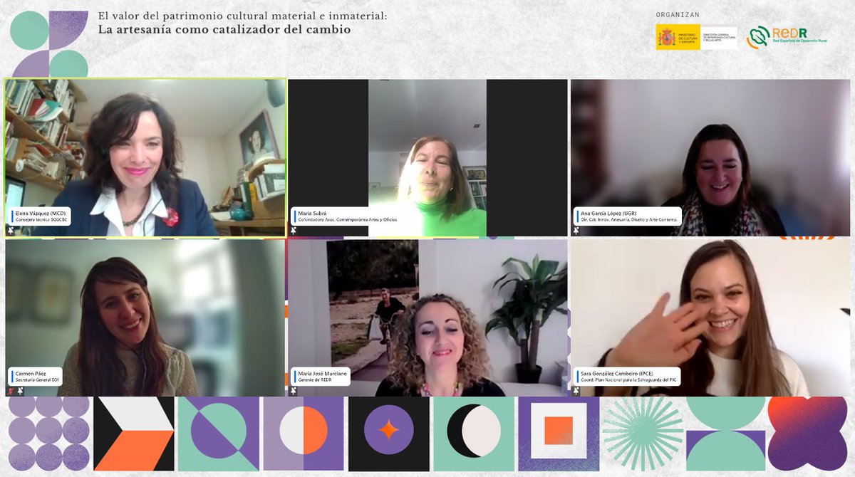 ⚡️🧶Visibilización, puesta en valor y apuesta por nuevos modelos de negocio: los Grupos de Acción Local, guardianes de la #artesanía y la cultura inmaterial del medio rural

📺Conclusiones webinar sobre artesanía y patrimonio cultural REDR y <a href="/culturagob/">Ministerio de Cultura</a>

bit.ly/3mx94QQ