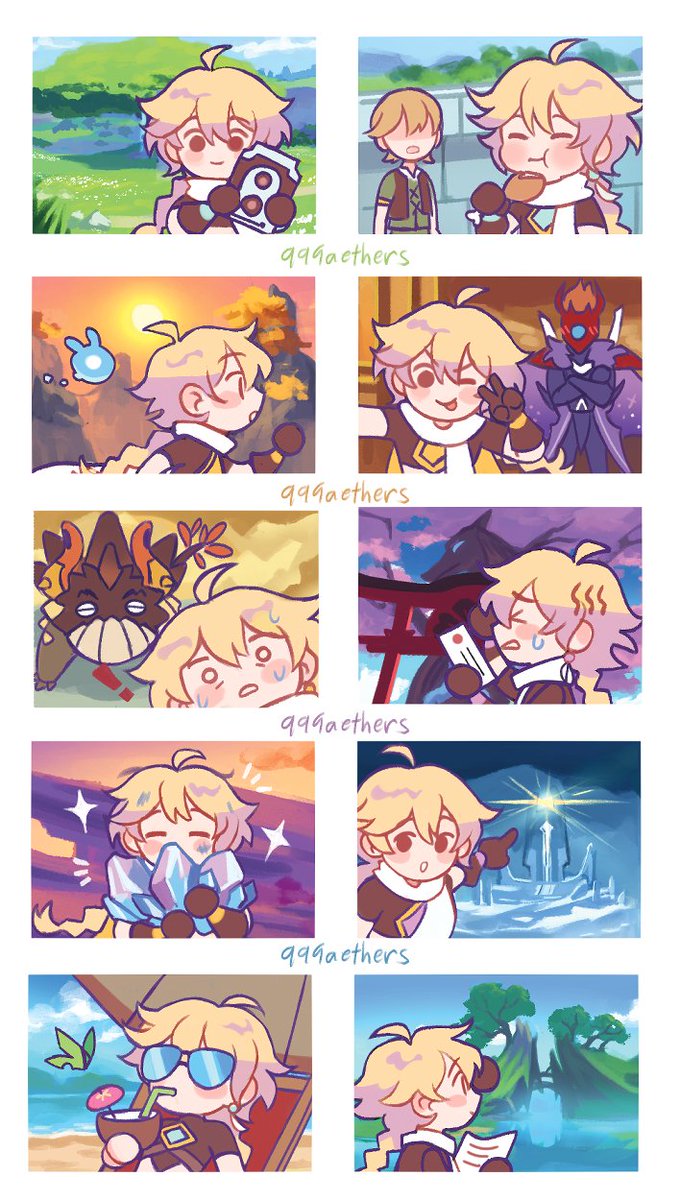 999aethers's tweet photo. I just realized I never posted the Aether chibis I did for the stamp tape so here they are🌤️ https://t.co/wDA2UvmfjZ