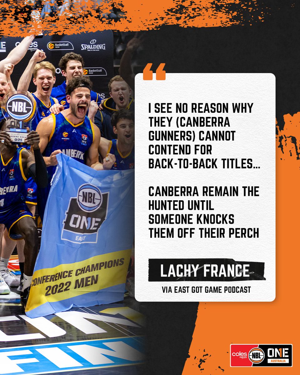 NBL1's tweet photo. The Champs will be hard to stop 👀

Watch the Canberra Gunners against the Albury-Wodonga Bandits tonight from 7pm AEDT via https://t.co/NEk1I7kIKG or the NBL1 App 💻&amp;📲 https://t.co/LyK6wx6s4l