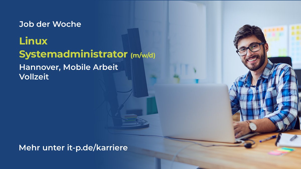 Unser #JobderWoche❗️
👉 Linux Systemadministrator (m/w/d)

Du begeisterst dich für die IT-Administration von Linux Systemen? Klick auf unseren Job der Woche und erfahre mehr!

#Job #ITP #Linux #Admin #Hannover 
it-p.de/it_jobs/linux-…