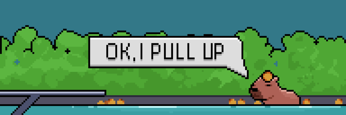 I would like to submit a cool PULL UP project for consideration(@PullUpNft ) , with beautiful pixel art and capybaras (now very popular animals on web2). The project was created and promotes chill out (@MEB4N ), which we can see in capybaras