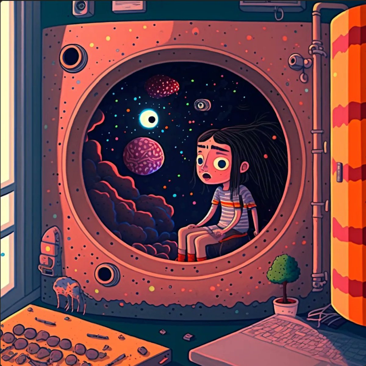 #59 - Little Tina's Fantasy

The NFT collection represents a fantasy world, adopting American retro style where the artist expresses his imaginative ideas with free-flowing colors. 

#nft #community #nftcommunity #mannequinnftgallery #metaverse #blockchain #digital #nftinfo