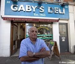 SaveGabys's tweet photo. Sad news that Gaby Elyahou died on Sunday, nearly five years after his deli finally closed. His customers will miss his felafel &amp; salt beef, his signed posters &amp; photos, his welcome and warm words. Wishing long life to his family. https://t.co/MAj1LBqxnN