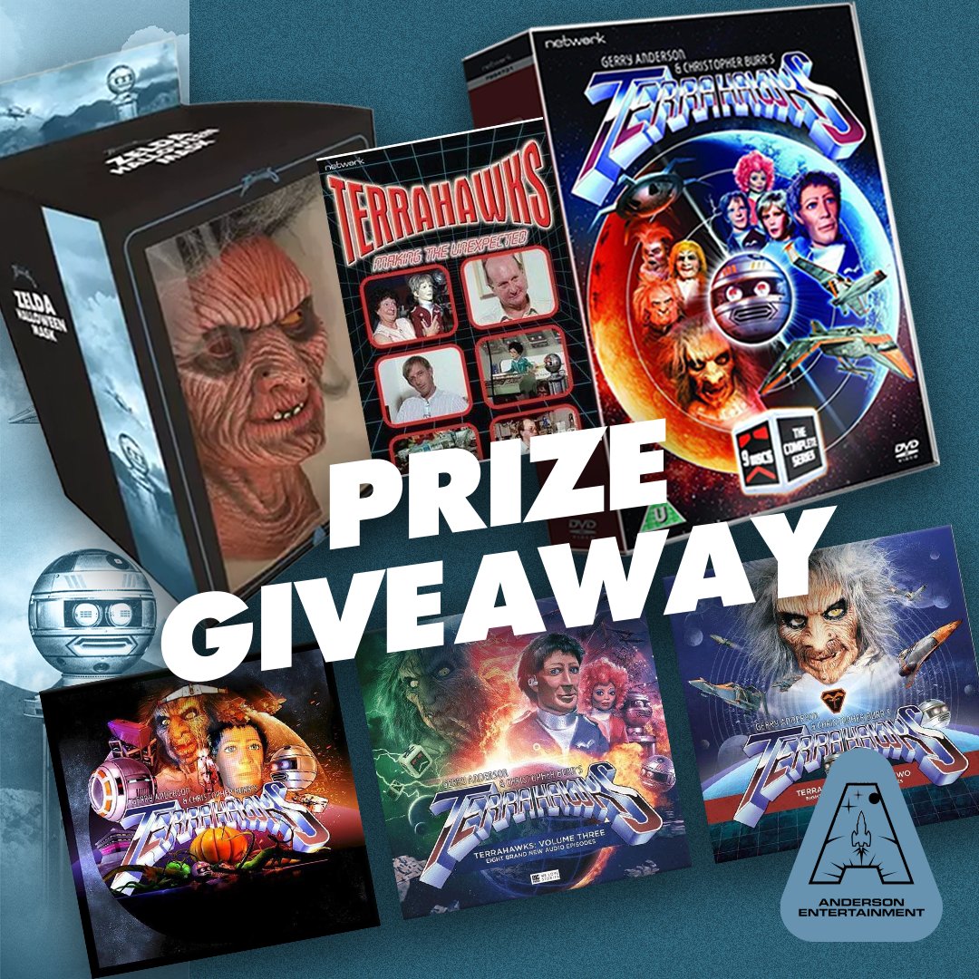 Flaming Thunderbolts! It's the Ten Months of Terrahawks Giveaway!

For a chance of win our Limited Edition bundle of Terrahawks goodies!
• RT &amp; Follow
• Comment: #Terrahawks
Closes 8pm 17/3/2023 UK only