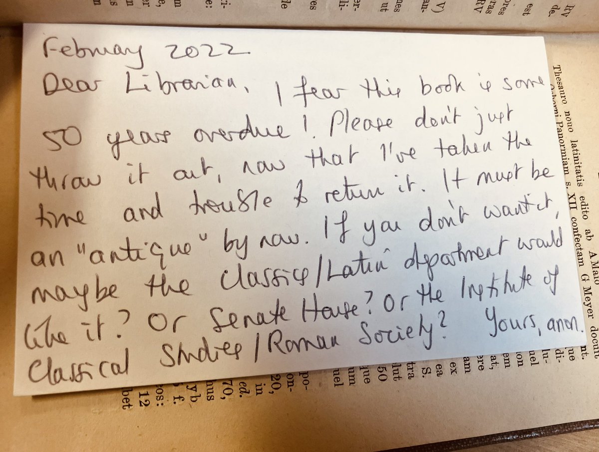 Shout out to when someone returned a book *50 years* overdue. It’s never too late, people. #BetterLateThanNever #LateFees