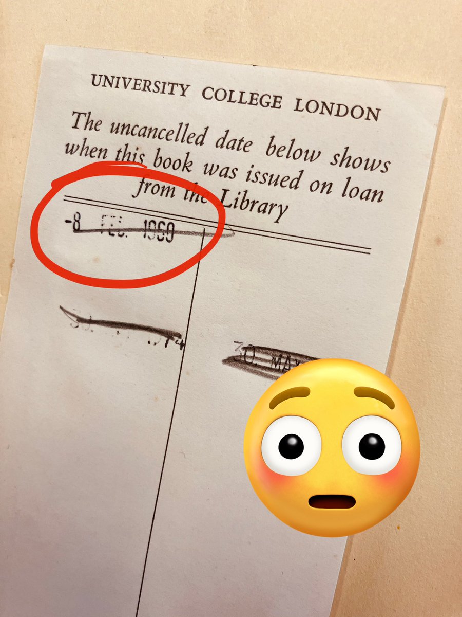 ucllibraries's tweet image. Shout out to when someone returned a book *50 years* overdue. It’s never too late, people.
#BetterLateThanNever #LateFees
