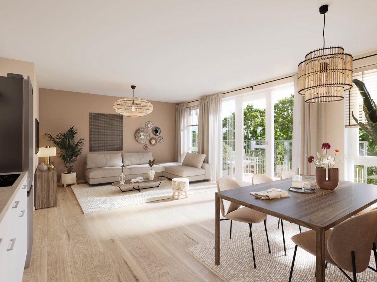 BienseDijkstra's tweet photo. Binnenkort starten we met deze 36 appartementen van 75-80 m2 incl. badkamer keuken en toilet. Prefab uit onze werkplaats. Extreem snel gerealiseerd, biobased, circulair, stikstofneutraal. Eerste aftoppingsgrens € 647,-/mnd @elkien is er klaar voor Hugo. Vernieuwen geeft energie https://t.co/32618eHl9M
