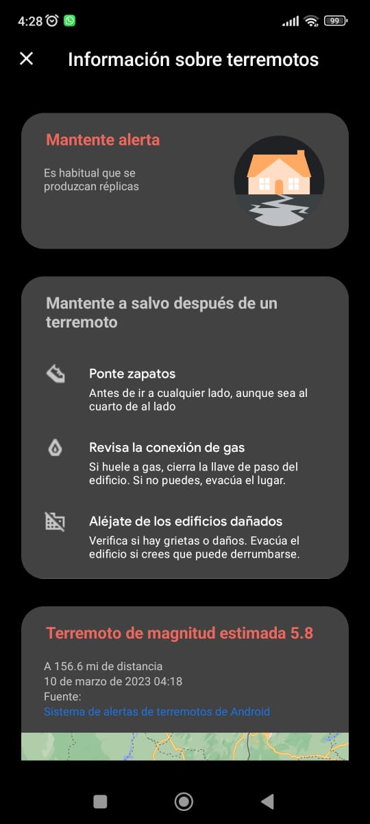 Primera vez que me sale este tipo de avisos en el celular