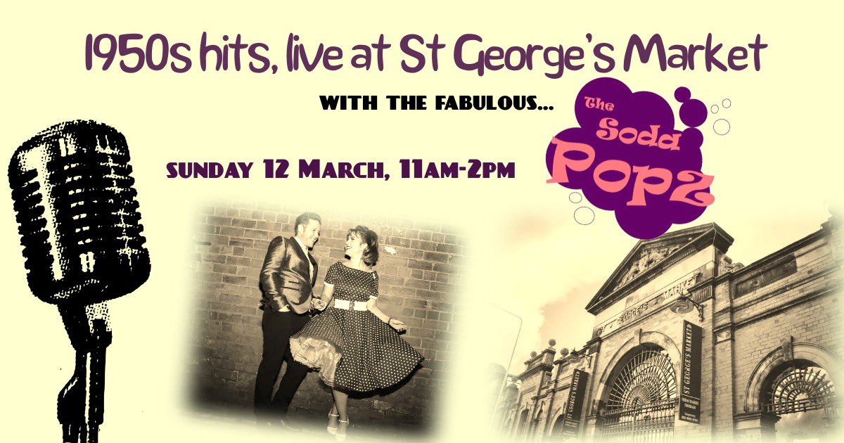Looking forward to heading back to the fabulous <a href="/StGeorgesMarket/">St George's Market ❤</a> this Sunday 11-2pm and performing all the best hits from 50s/60s! Hope to see you there! #rocknroll <a href="/whatsonNI/">whatsonNI.com</a> <a href="/VisitBelfast/">Visit Belfast</a> <a href="/belfastcc/">Belfast City Council</a> <a href="/love_belfast/">Love Belfast ❤️</a> <a href="/BelfastLive/">Belfast Live</a> <a href="/ourbelfastmusic/">Belfast City of Music</a> <a href="/BelfastChamber/">Belfast Chamber</a> <a href="/NITouristBoard/">Tourism NI</a>