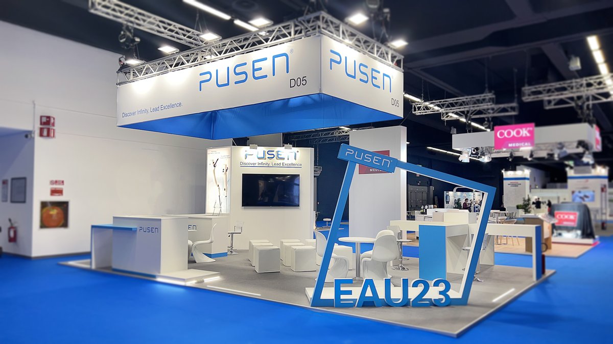 PusenMedical's tweet photo. #EAU23 starts today and we’re all set! Our “InnovateX” workshop starts at 16:45 in Pink Area, Coral 1. Come and get a first look at our latest urological solutions! Before this you’re welcome to stop by booth D05, check out what we’ve brought at EAU23. See you there! https://t.co/pw0jGN3cna