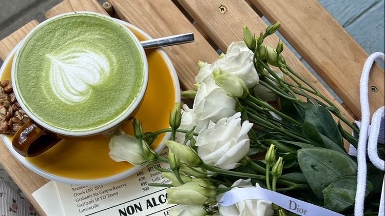 malusokay's tweet image. Morning matcha 🍵