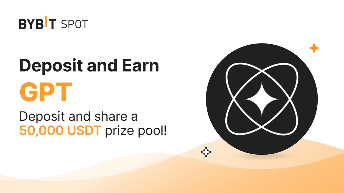 Bybit_Official's tweet photo. 📣 We are listing $GPT @CryptoGPT_org on Mar 10, 11AM UTC. Deposits are now open!

Join the deposit to earn event with a total of 50,000 $USDT prize pool for you.

Learn more: https://t.co/miXP9vnS16

Stay tuned for Buy and Earn for another 50K $USDT prize pool.

#Bybit https://t.co/GvklJTy6L7