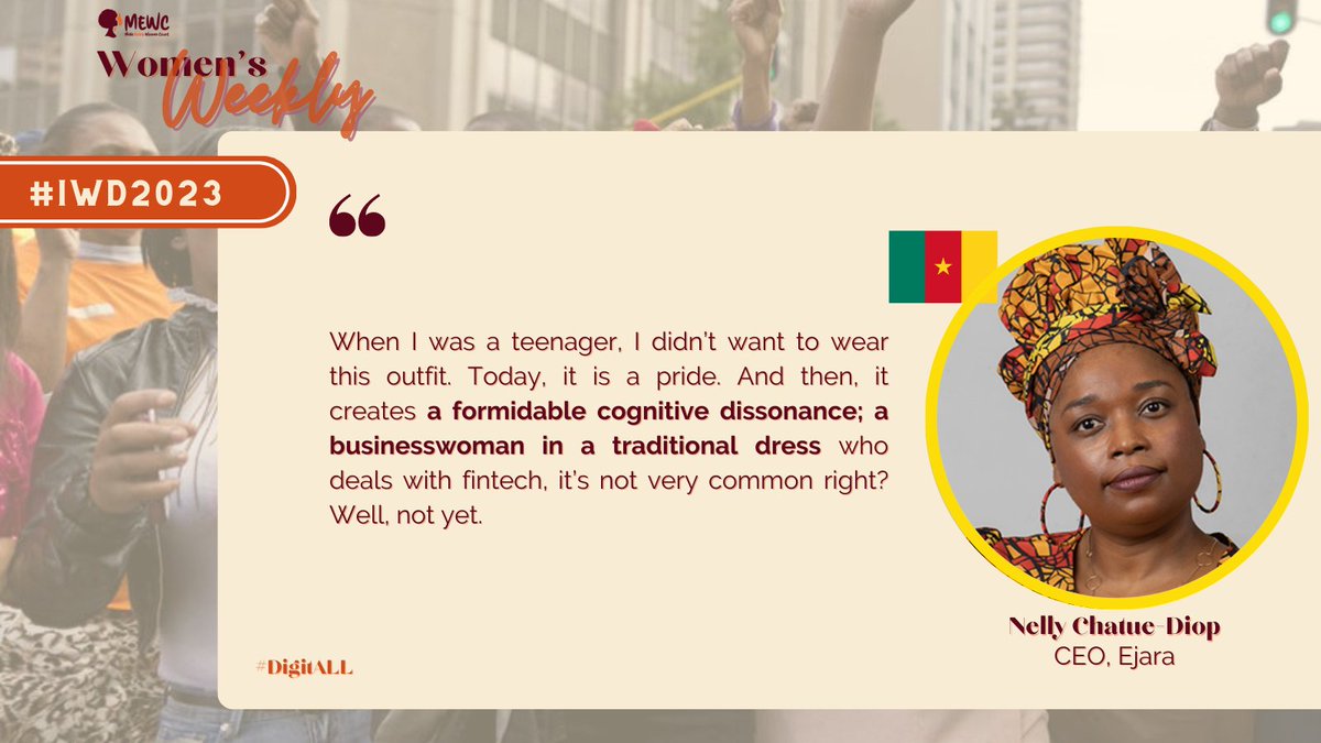 MakeWomenCount's tweet photo. Meet the brilliant Cameroonian computer scientist, @chakaneld who is also the founder of Ejara. Ejara is Africa's first non-custodial wallet and blockchain-based mobile investment platform uniquely tailored for Francophone Africa and the diaspora.
#DigtALL https://t.co/T3TEOHpwD6