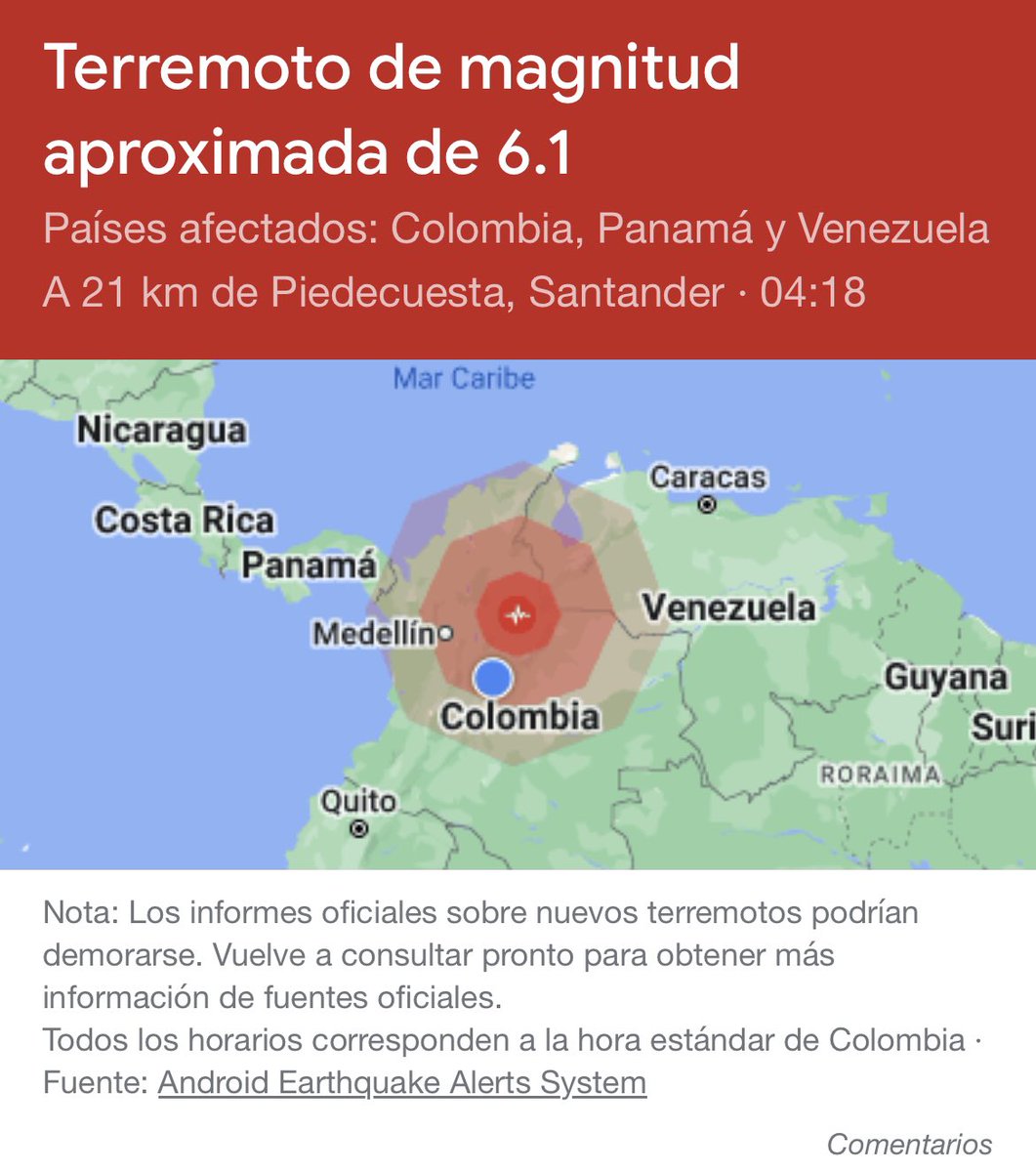 oscxrojas's tweet photo. Nunca había sentido un #temblor como el que acabo de sentir en Bogotá 😰

#aestahora https://t.co/NGFesA3LUo