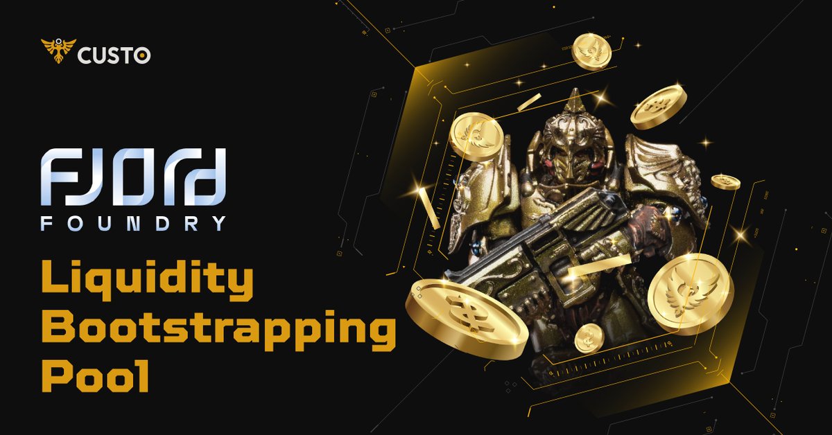 CUSTO FINANCE Liquidity Bootstrapping Pools

✅ Contract: 0x842AB31995c0d731D19ec1b00fe2b8619590ae88

🗓 Start day: 14:00 UTC Mar 10th (today)
🗓 End day: 15:00 UTC Mar 15th 

🧩 Start Liquidity: 4 ETH 

✅ Buy Link: fjordfoundry.com/pools/arbitrum…

$CUS #Arbitrum #Arbitrumgems