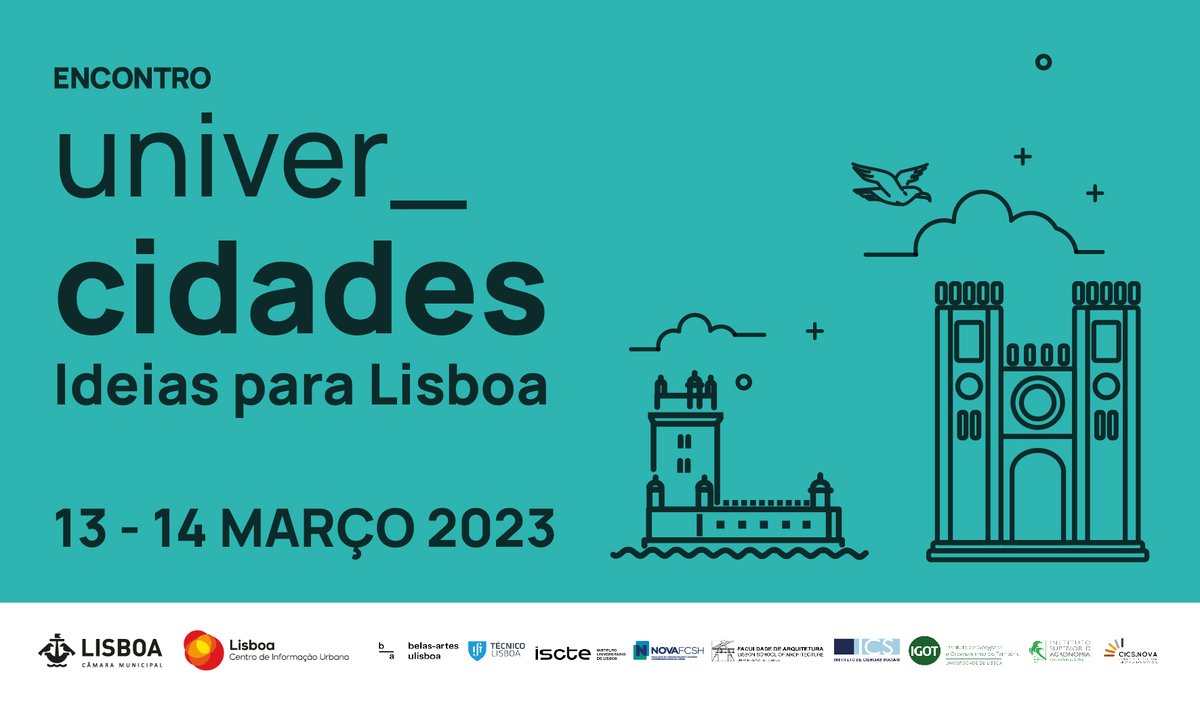 FAULisboa's tweet photo. A FA.ULisboa será representada pelos investigadores e Professores Filipa Serpa, Carlos Ferreira, João Rafael Santos, Maria Matos Silva e Ana Beja da Costa no Encontro UniverCidades: Ideias para Lisboa que se realiza nos dias 13 e 14 de março no CIUL. https://t.co/p5L5WfmddF