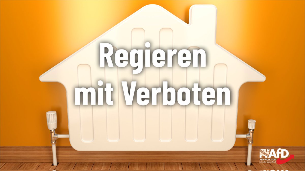 AfDFraktionLSA's tweet photo. Grüner Minister #RobertHabeck will Verbot von neuen Öl- und Gasheizungen. #LotharWaehler: „Gesetzentwurf mangelt es an Sachverstand und Realitätsbezug, er ist nichts anderes als weltfremde grüne Ideologiepolitik. Durchschnittsverdiener sind die Leidtagenden.“ #AfD #AfDLSA #MdL https://t.co/5RLbqK2CZQ
