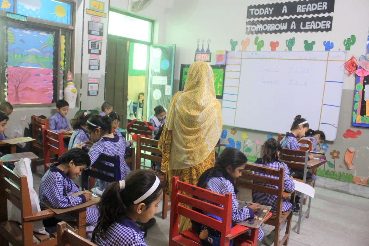 HHCSARPD's tweet photo. Inspection of own knowledge 
Students of Inclusive School System  engaged in Final Term Examination.
#arpd #hhcs #ISS #exams #FinalTerm #schoolkids #students https://t.co/I2nFMHpGAV
