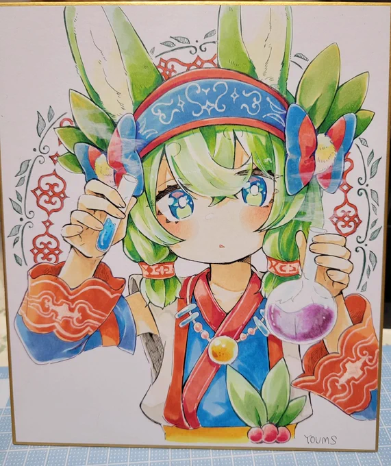 イソポカムイちゃん色塗った#創作キャラ 